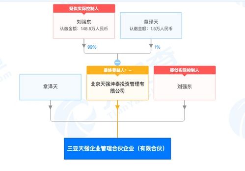 劉強東章澤天攜手創立天強企業，三亞合伙公司布局信息技術新賽道